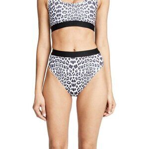 Beth Richards Kim Snow Leopard Swim Bottoms Size M